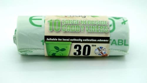 Ecobag Compostable Kerbside Caddy Liners - 30L